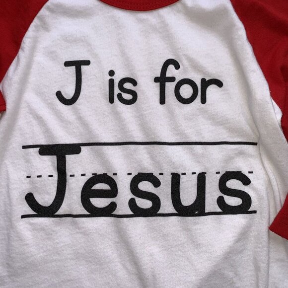 Small Shop Jesus Raglan - Picture 3 of 8